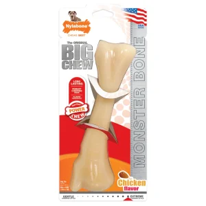 Nylabone Power Chew Monster Bone Big Dog Chew Toy Chicken, XX-Large/Monster 50 lb. 1 ct