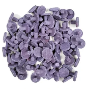 Ocean Wonders Purple Ceramic Large Coral Frag Plugs, 100 Pack