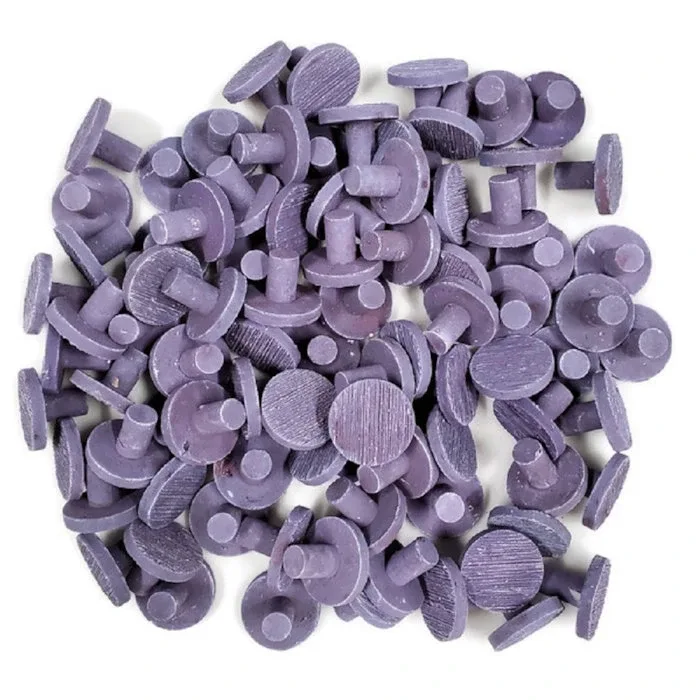 Ocean Wonders Purple Ceramic Large Coral Frag Plugs, 100 Pack