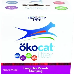 Okocat Nat Wood Cat Litter Long Hair 13.5lb