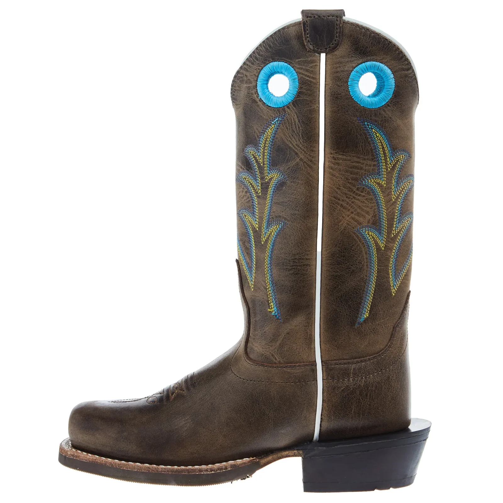 Old West Childrens Cactus Light Brown Cutter Toe with Rubber Outsole Boot - Image 2