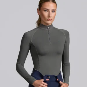 Ombretta Ladies Technical Riding Top Anthracite Grey