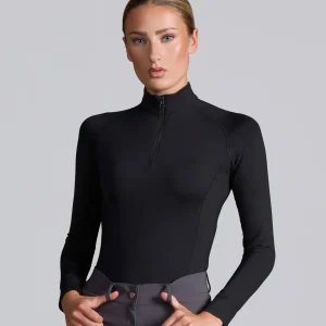 Ombretta Ladies Technical Riding Top Black