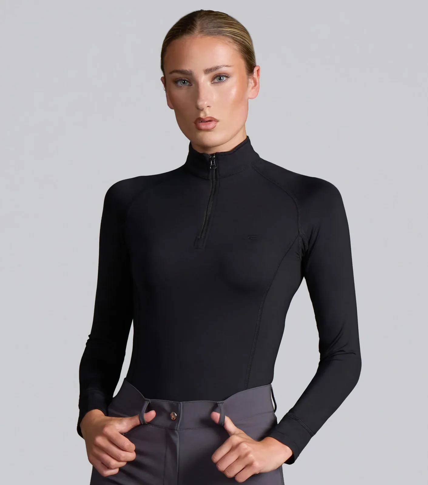 Ombretta Ladies Technical Riding Top Black
