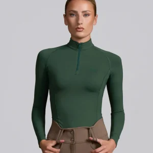 Ombretta Ladies Technical Riding Top Green