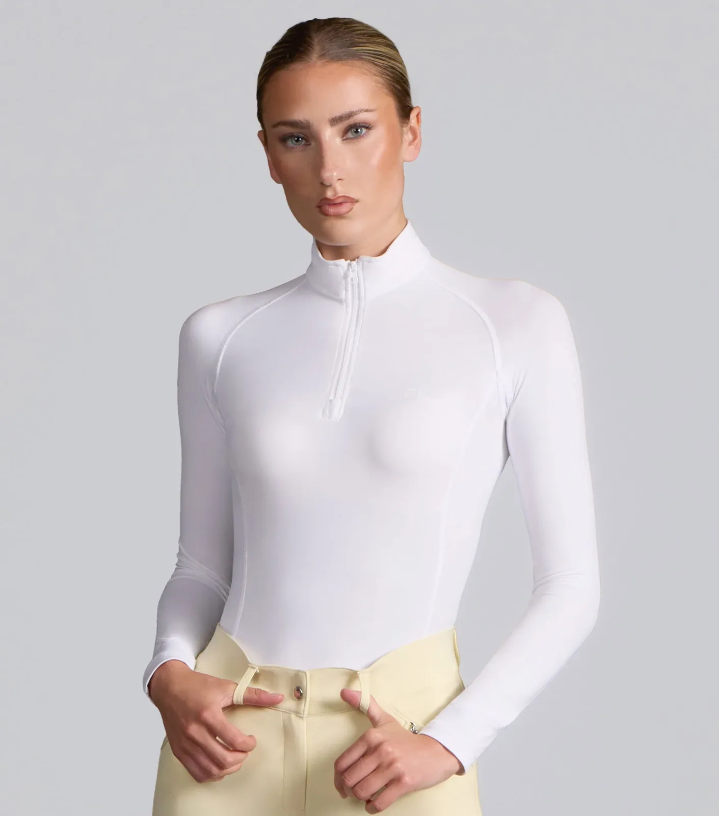 Ombretta Ladies Technical Riding Top White