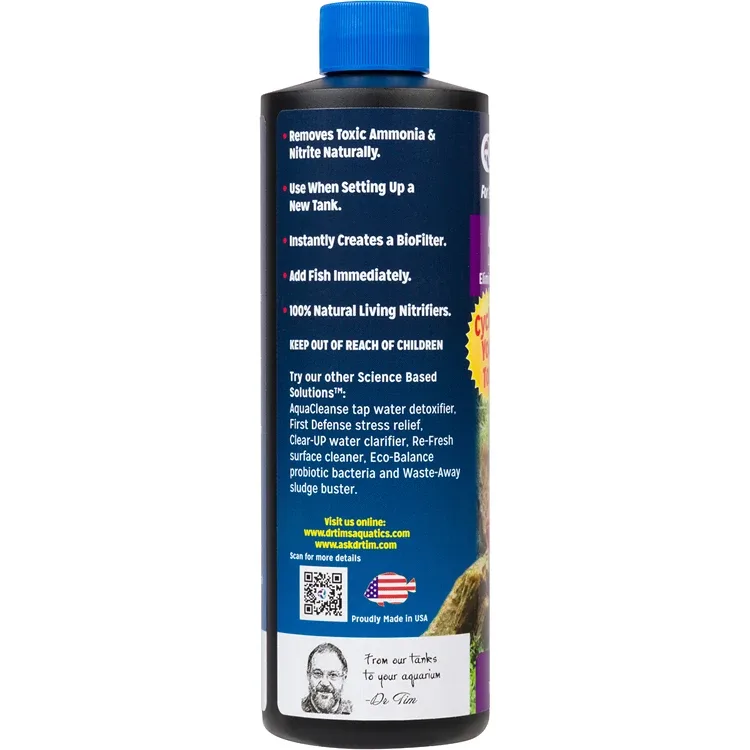 One & Only Freshwater Live Nitrifying Bacteria (16 oz) 240 Gallons - Dr Tim's