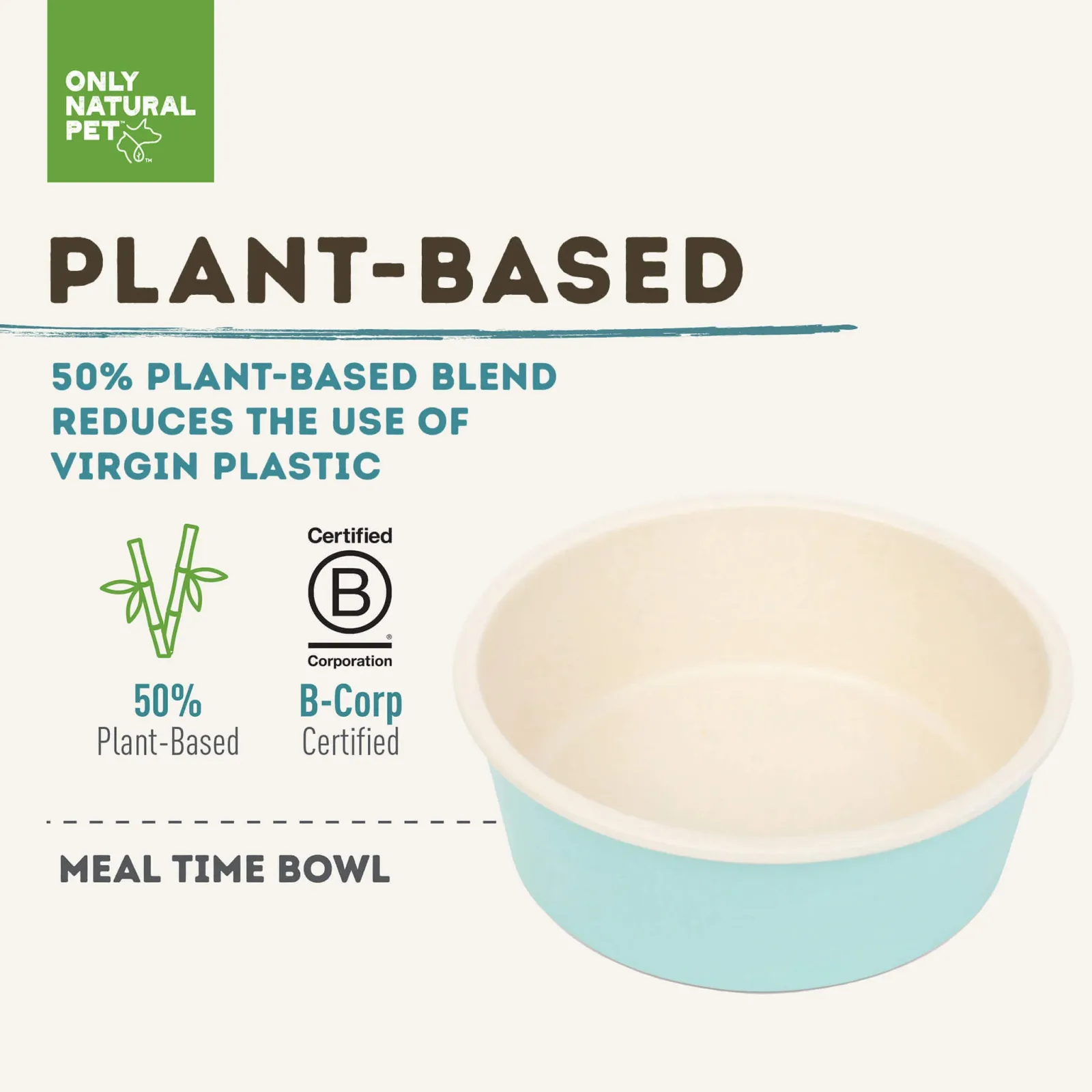 Only Natural Pet Meal Time Bowl Dog Food Bowl - Image 2