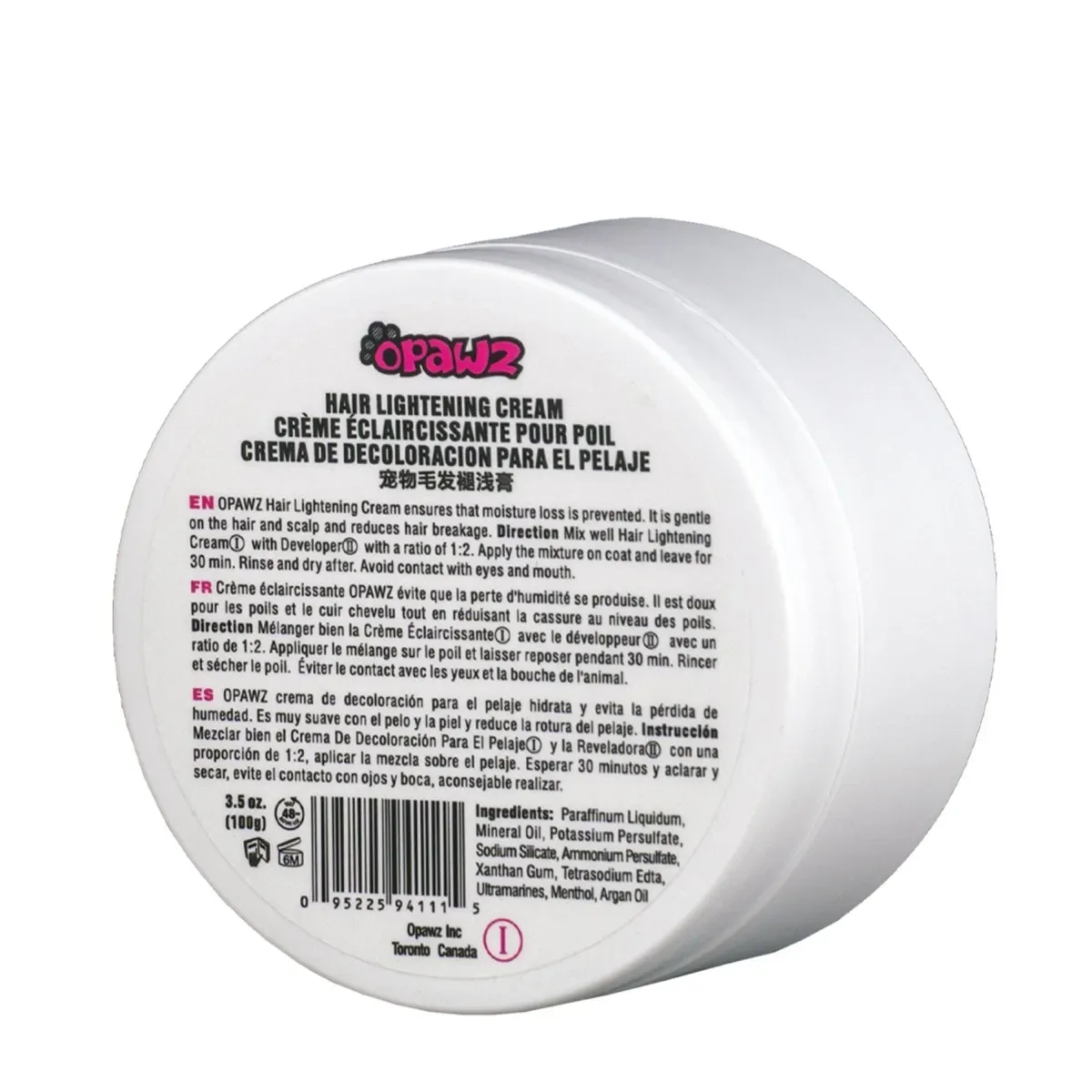 OPAWZ Hair Lightening Cream 3.52 oz