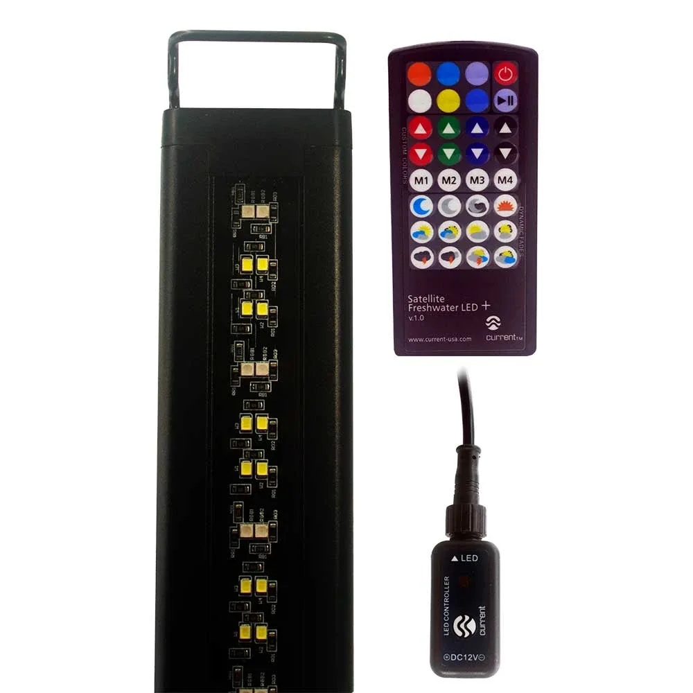 (OPEN BOX) 24" - 36" Satellite Color RGBW Aquarium LED Strip Light w/Controller (4511) - Current USA