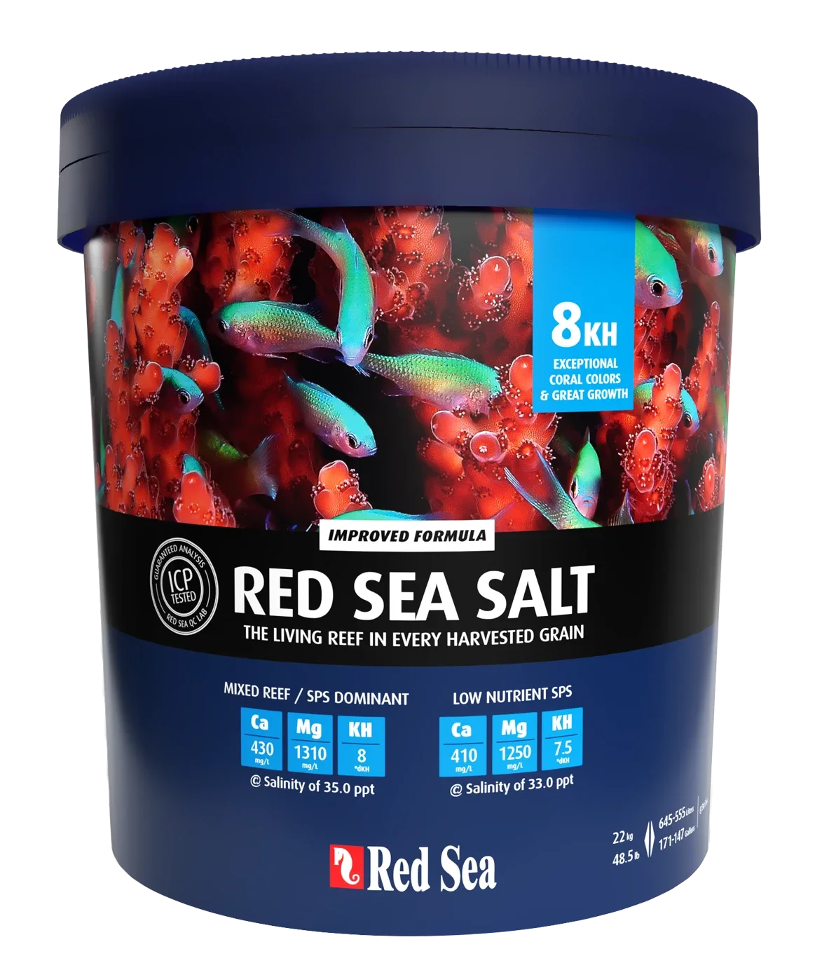 (OPEN BOX) Blue Large Bucket Red Sea Salt 175 Gallon (Not Coral Pro) - Red Sea