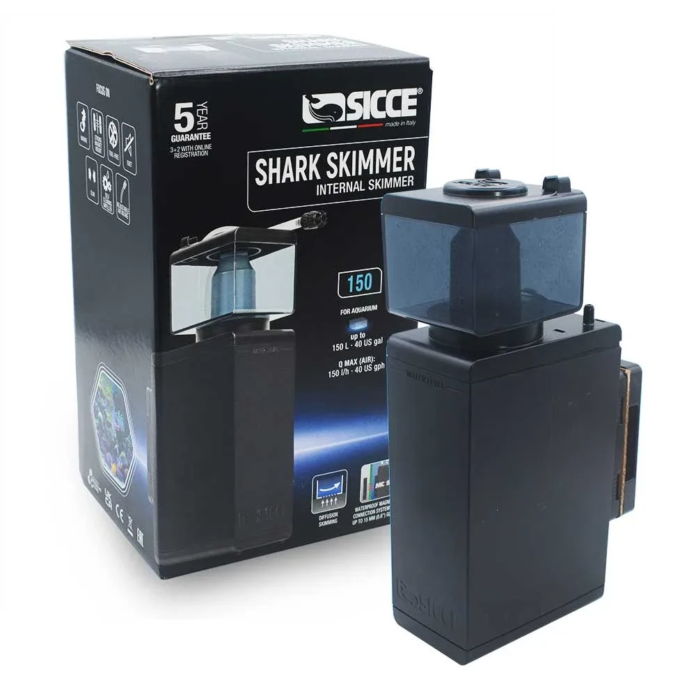 (OPEN BOX) Shark Protein Skimmer 150 (Up to 40 Gallons) - Sicce