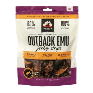 Outback Bones Natural Emu Jerky Strips for Dogs 7.05 oz