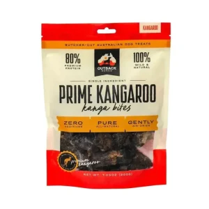 Outback Bones Single Ingredient Kangaroo Bites for Dogs 7.05 oz