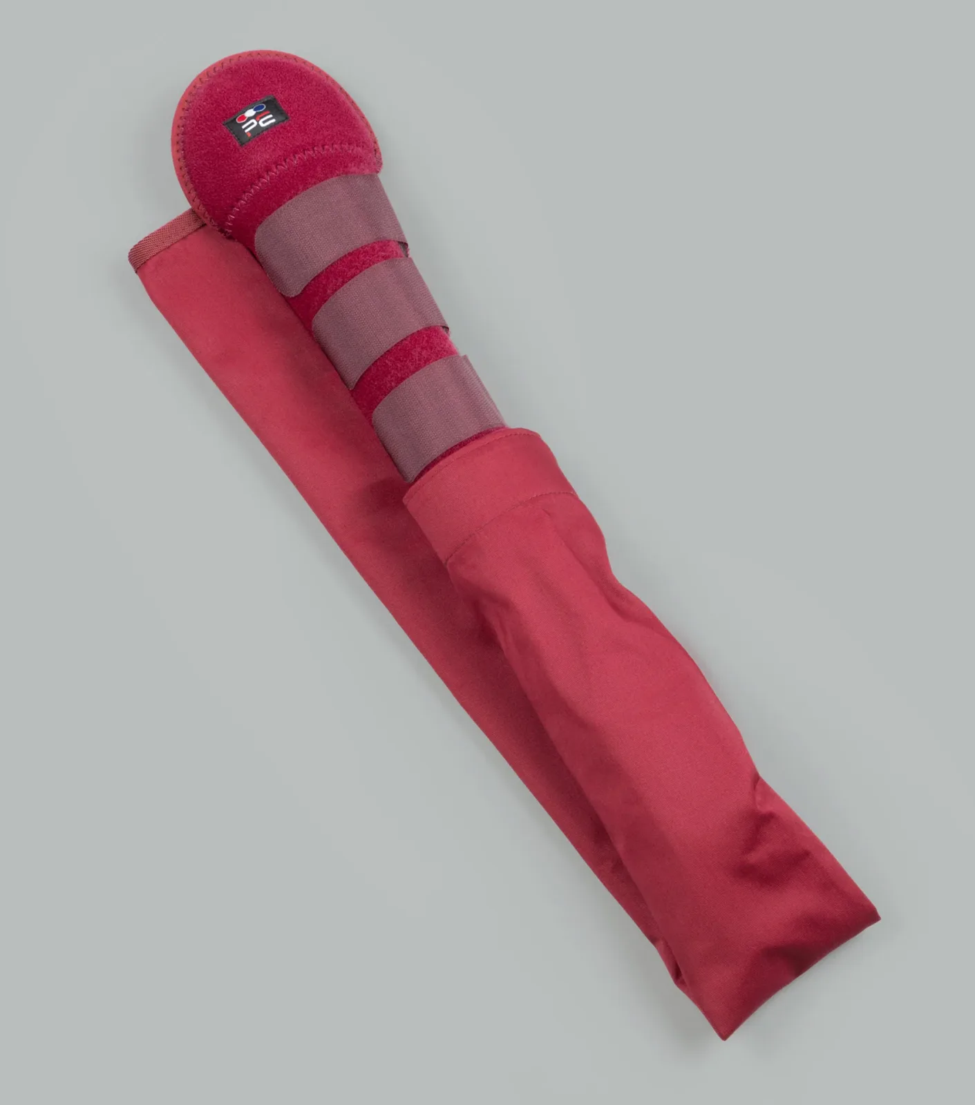 Padded Horse Tail Guard with Tail Bag Burgundy - Image 2