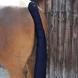Padded Horse Tail Guard with Tail Bag Navy