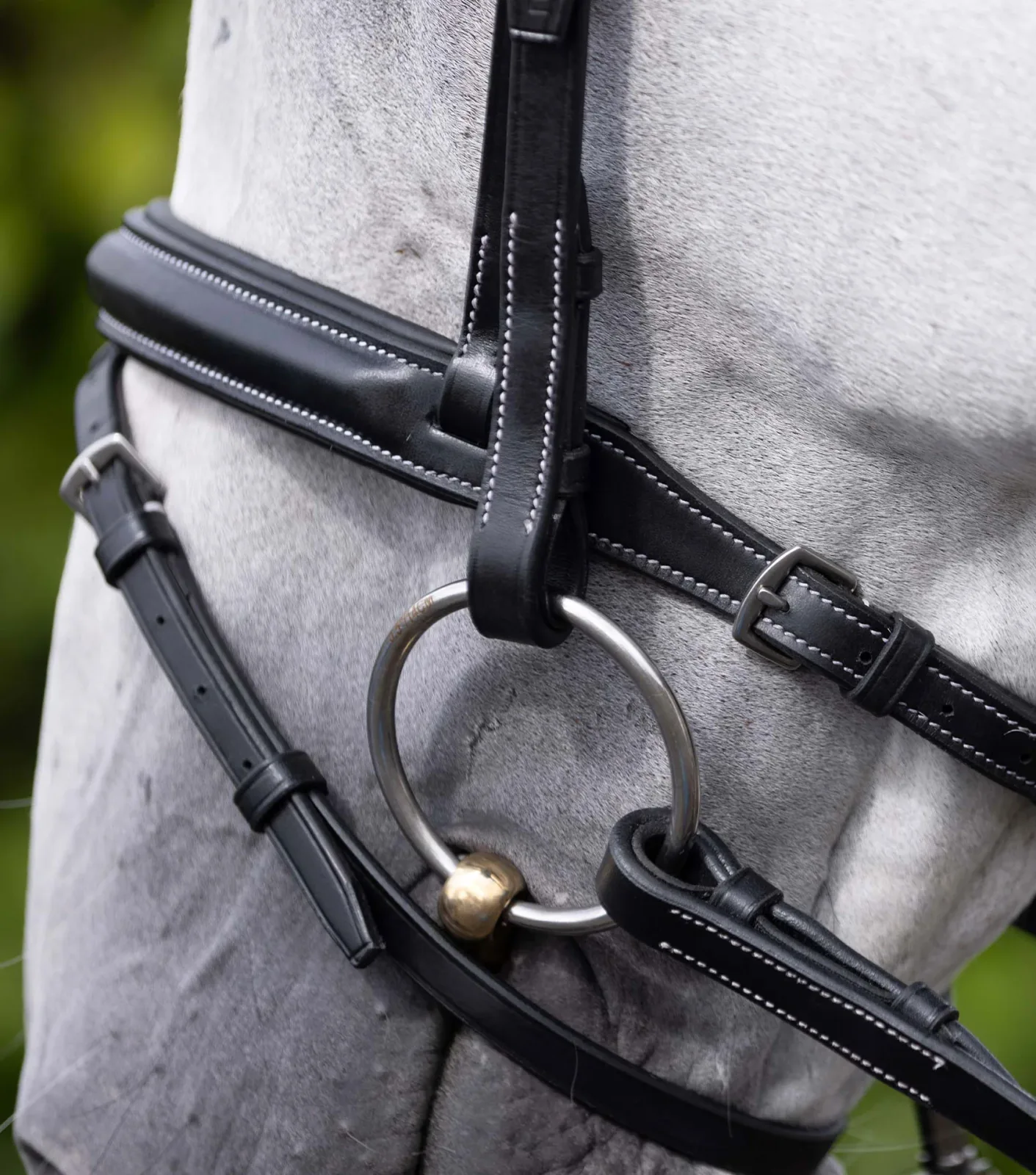 Padded Noseband for Pro Elevator Bridle Black - Image 2