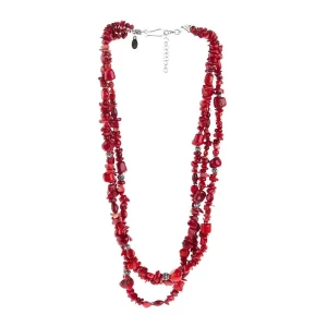 Paige Wallace Coral 3 Mix Necklace