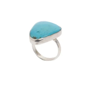 Paige Wallace Freeform Triangle Turquoise Ring