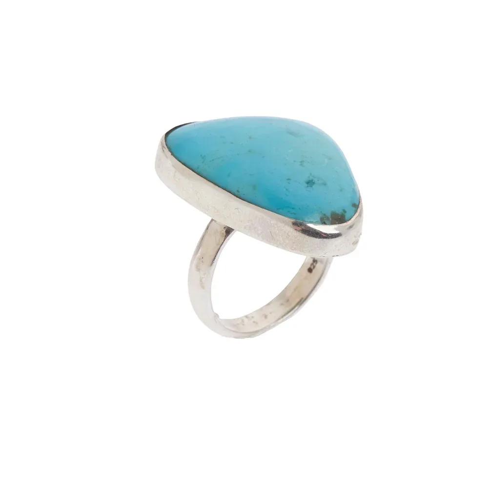 Paige Wallace Freeform Triangle Turquoise Ring - Image 2