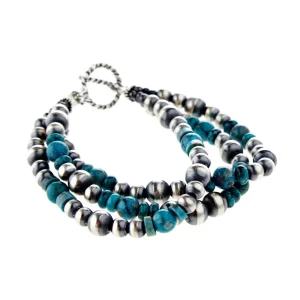 Paige Wallace Navajo Pearl Turquoise Bracelet