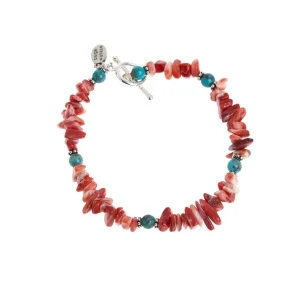 Paige Wallace Red Spiney Bracelet