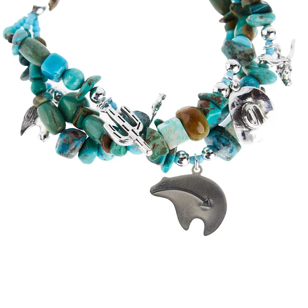 Paige Wallace Turquoise Charm Bracelet - Image 2