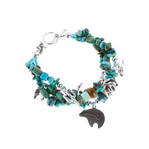 Paige Wallace Turquoise Charm Bracelet