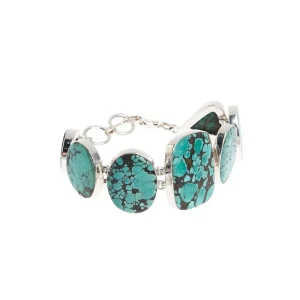 Paige Wallace Turquoise Nugget Freeform Link Bracelet