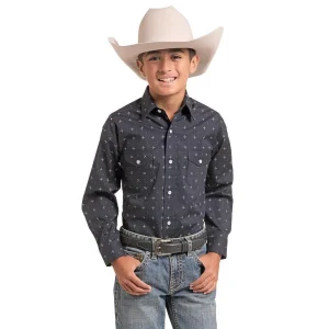 Panhandle Boy's Black North Star Shirt