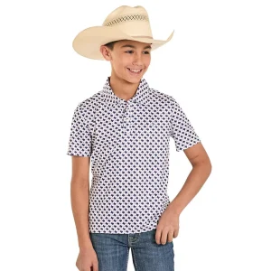 Panhandle Boy's Texas Navy Polo