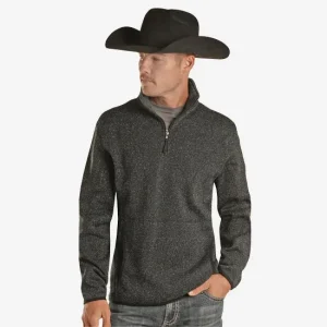 Panhandle Powder River Black Melange Pullover