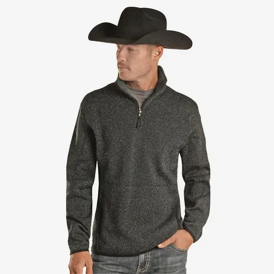 Panhandle Powder River Black Melange Pullover