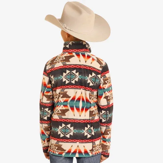 Panhandle Powder River Boys' Aztec Pullover - Image 2