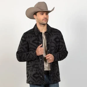 Panhandle Powder River Wool Aztec Jacquard Commander Jacket