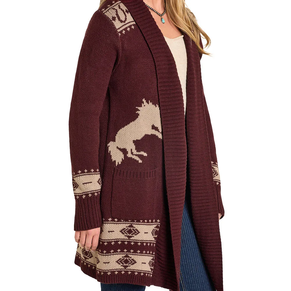 Panhandle Women's Brown Western Cardigan - Image 2