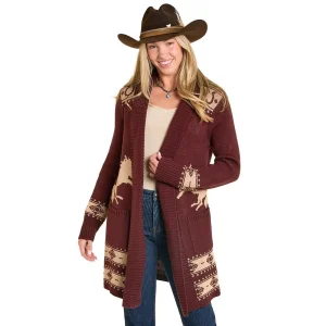 Panhandle Women's Brown Western Cardigan
