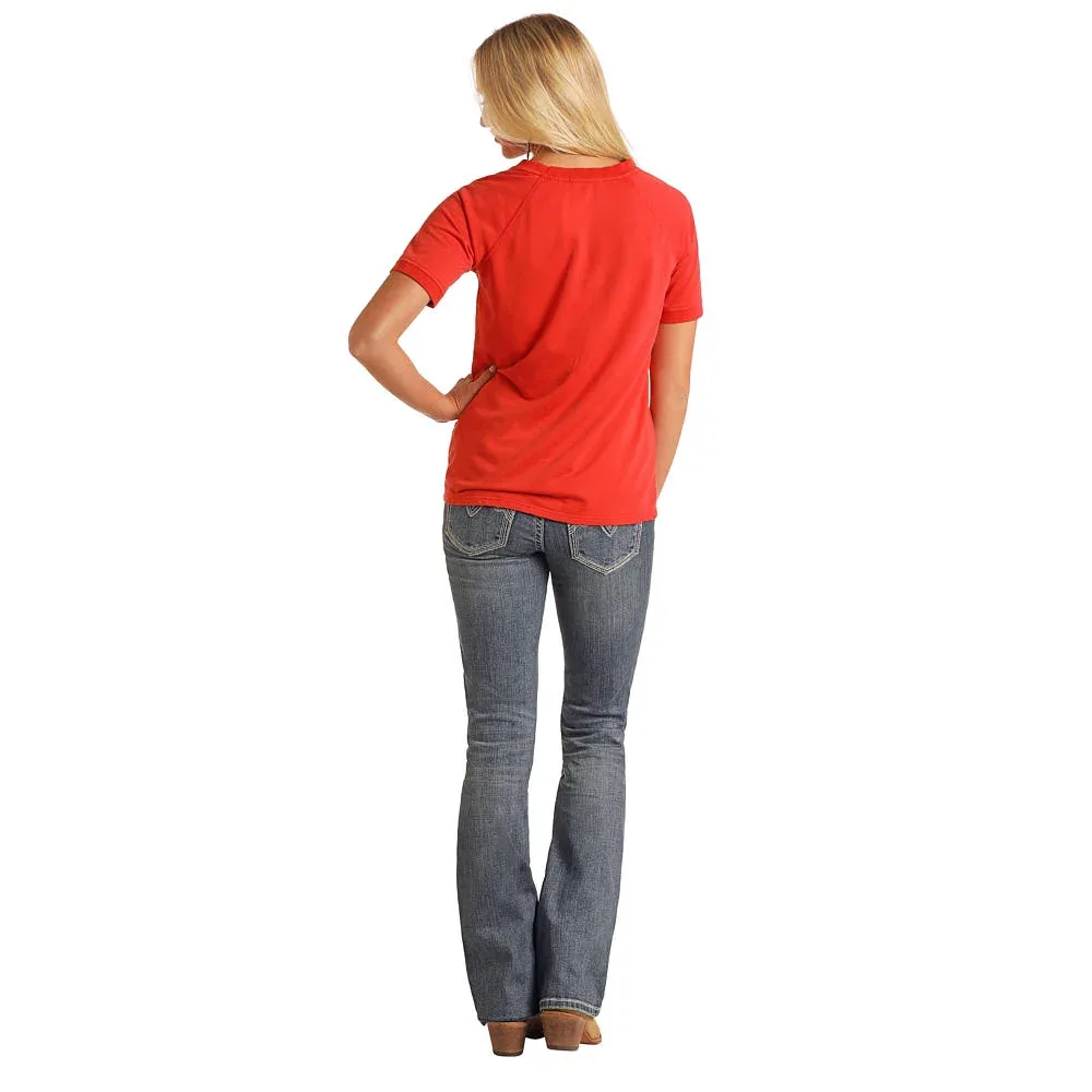 Panhandle Womens Scarlet Graphic Tee - Image 2