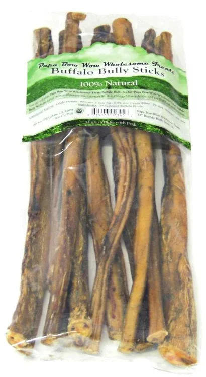 Papa Bow Wow Buffalo Bully Sticks 12 Inch Long