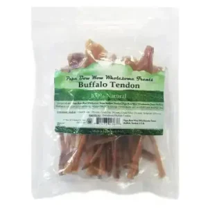 Papa Bow Wow Buffalo Tendon Dog Treats - 100% Natural