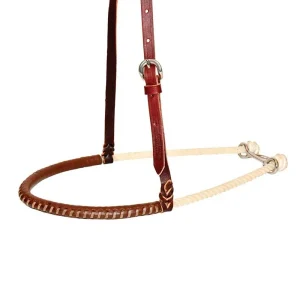 Partrade Trading Corporation Leather Covered Single Rope Noseband