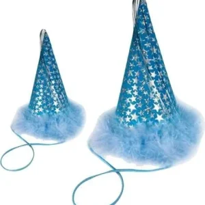 Party Hat Blue Stars Large Blue