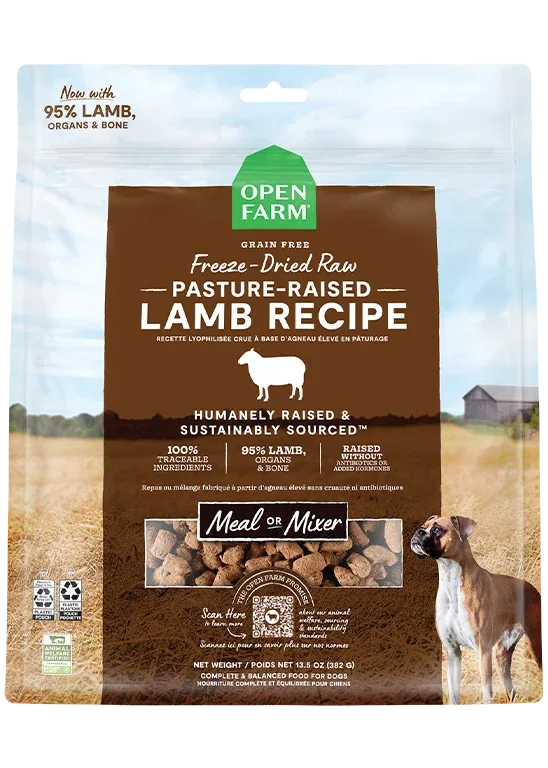 Pasture-Raised Lamb Freeze Dried Raw Morsels for Dogs