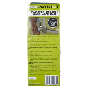 Patriot Fencing 2-Way Lockable Gate Latch Small 831694