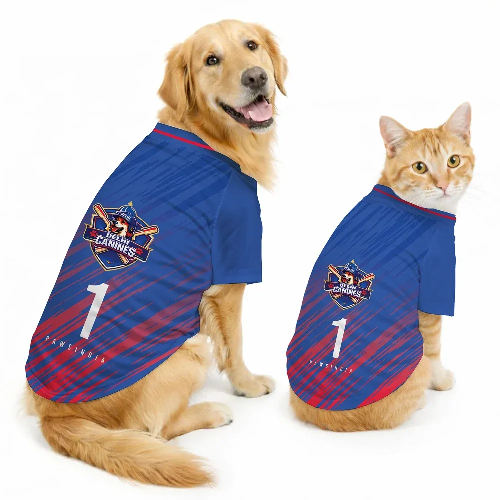 Pawsindia Delhi Canines T20 Pets Premier League Jersey for Dogs | Indian Pet League - Image 2
