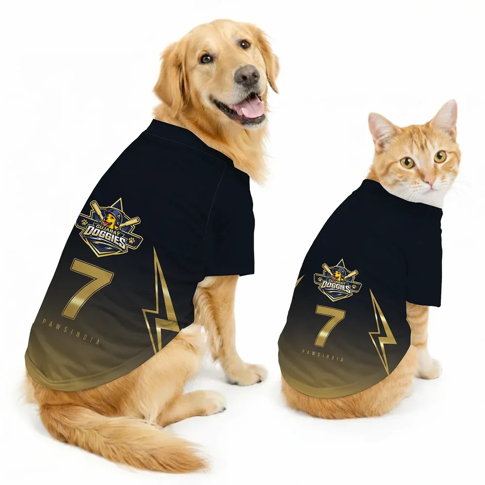Pawsindia Gujarat Doggies T20 Pets Premier League Jersey for Dogs | Indian Pet League - Image 2