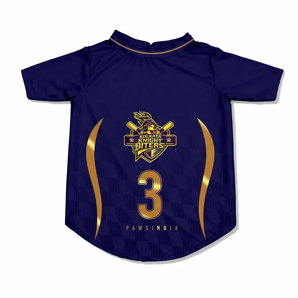 Pawsindia Kolkata Knight Biters T20 Pets Premier League Jersey for Cats | Indian Pet League