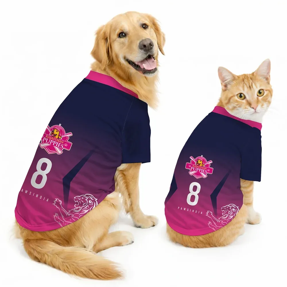 Pawsindia Rajasthan Puppies T20 Pets Premier League Jersey for Dogs | Indian Pet League - Image 2