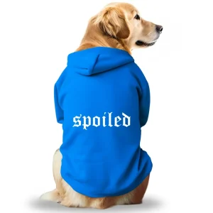 Pawsindia Spoiled Hoodie for Dogs (Blue)