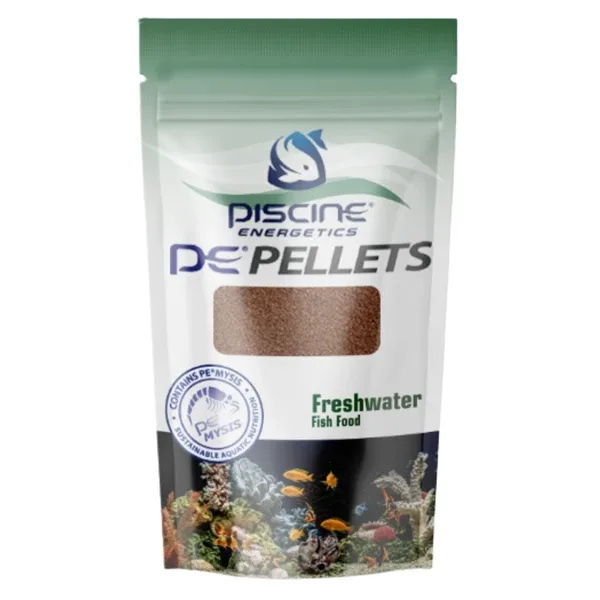 PE Mysis Pellets 2 oz / 56g (1 mm) - Freshwater Fish Food - Piscine Energetics